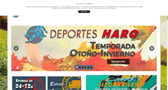 Desktop Screenshot of deportesharo.com